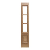 14 in. x 6 ft. 8 in. Mahogany Side lite Slab 3 Lite with Moulding