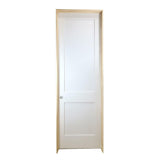 18 in. x 8 ft. White 2-Panel Shaker Solid Core Primed MDF Prehung Interior Door