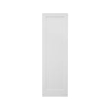18 in. x 8 ft. White Shaker 1-Panel Solid Core Primed MDF Interior Door Slab
