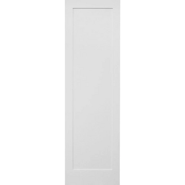36 in x 96 in White Shaker 1-Panel Solid Core Primed MDF Interior Door Slab