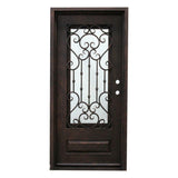 Dallas 3 ft. x 6 ft. 8 in. Wrought Iron Prehung Front Door