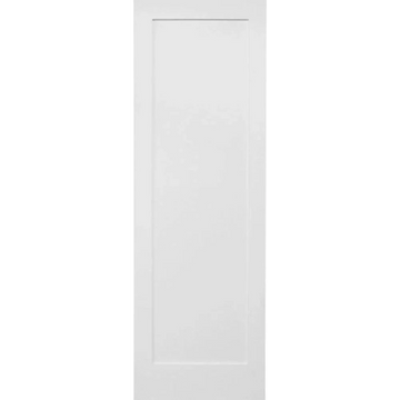 36 in x 80 in White Shaker 1-Panel Solid Core Primed MDF Interior Door Slab