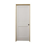 Puerta interior precolgada de MDF con núcleo sólido, imprimada, de 2 paneles, de color blanco, de 24 x 6 pies y 8 pulgadas