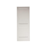 24 in. x 6 ft. 8 in. White Shaker 2-Panel Solid Core Primed MDF Interior Door Slab