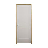 28 in. x 6 ft. 8 in. White 2-Panel Shaker Solid Core Primed MDF Prehung Interior Door