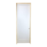 28 in. x 8 ft. White 1-Panel Shaker Solid Core Primed MDF Prehung Interior Door