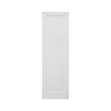 28 in. x 8 ft. White Shaker 1-Panel Solid Core Primed MDF Interior Door Slab