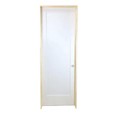 2/4 x 6/8 White 1-Panel Shaker Solid Core Primed MDF Prehung Interior Door
