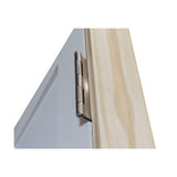 Puerta interior precolgada de MDF con núcleo sólido, imprimada, de 1 panel, color blanco, estilo Shaker, de 2/8 x 6/8