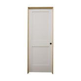 30 in. x 6 ft. 8 in. White 2-Panel Shaker Solid Core Primed MDF Prehung Interior Door