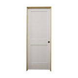 Puerta interior precolgada de MDF con imprimación sólida, de 2 paneles, color blanco, de 30 x 6 pies 8 pulgadas