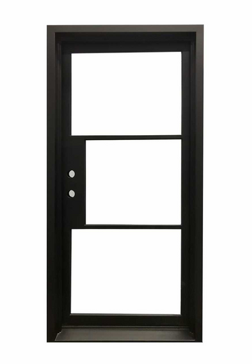2 ft. 8 in. x 6 ft. 8 in. Wrought Iron Prehung Front Door