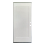 Puerta interior precolgada simple de casa a garaje con clasificación de resistencia al fuego de 36 pulg. x 79 pulg., 1 panel, imprimada, 20 min.