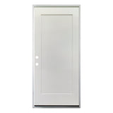 Puerta interior precolgada simple de casa a garaje con clasificación de resistencia al fuego de 36 pulg. x 79 pulg., 1 panel, imprimada, 20 min.