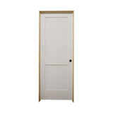 32 in. x 6 ft. 8 in. White 2-Panel Shaker Solid Core Primed MDF Prehung Interior Door