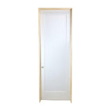 32 in. x 8 ft. White 1-Panel Shaker Solid Core Primed MDF Prehung Interior Door