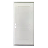 Puerta interior precolgada simple de 36 pulg. x 79 pulg. con 2 paneles, imprimada, con clasificación de resistencia al fuego de 20 min., para uso en garaje