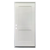 Puerta interior precolgada simple de 36 pulg. x 79 pulg. con 2 paneles, imprimada, con clasificación de resistencia al fuego de 20 min., para uso en garaje