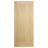 36" Z Panel Clear Pine Interior Barn Door