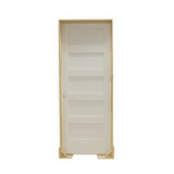 Puerta interior precolgada de MDF con núcleo sólido y 5 paneles, de estilo Shaker, de 3/0 x 8 pies