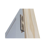 Puerta interior precolgada de MDF con imprimación de núcleo sólido Shaker de 28 in x 8 ft, color blanco, de un panel
