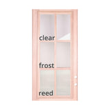 Puerta precolgada exterior de caoba de 3 pies x 6 pies 8 pulgadas, moderna, de 4 lados