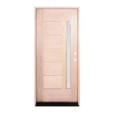 3 ft. x 6 ft. 8 in. Exterior Mahogany Door One Line Glass