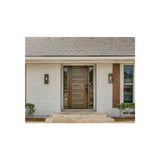 3 ft. x 6 ft. 8 in. Exterior Mahogany Door Slab Modern 8 Lite