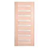 3 ft. x 6 ft. 8 in. Exterior Mahogany Door Slab Modern 8 Lite