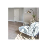 Puerta interior precolgada de MDF con imprimación sólida, de 2 paneles, color blanco, de 32 x 6 pies 8 pulgadas