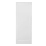 3 ft. x 6ft. 8in. White Shaker 1-Panel Solid Core Primed MDF Interior Door Slab