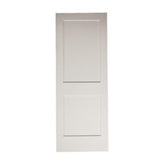 3 ft. x 6 ft. 8 in. White Shaker 2-Panel Solid Core Primed MDF Interior Door Slab