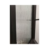 Puerta precolgada de hierro forjado para exterior de 3 pies x 8 pies y 6 paneles