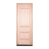 Puerta exterior de caoba de 2 paneles Clavos de 3 pies x 8 pies