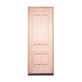 Puerta exterior de caoba de 2 paneles Clavos de 3 pies x 8 pies