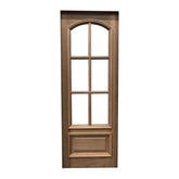 3 ft. x8 ft. Exterior Mahogany Door Slab Arched 6 Lite