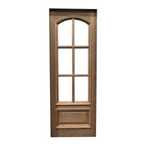 3 ft. x8 ft. Exterior Mahogany Door Slab Arched 6 Lite