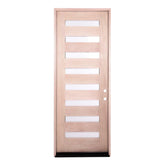 3 ft. x 8 ft. Exterior Mahogany Prehung Door Modern 8 Lite