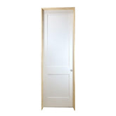 3 ft. x 8 ft. White 2-Panel Shaker Solid Core Primed MDF Prehung Interior Door