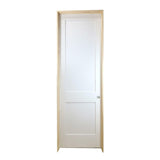 3 ft. x 8 ft. White 2-Panel Shaker Solid Core Primed MDF Prehung Interior Door