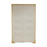 Puerta francesa interior precolgada de MDF con núcleo sólido y 5 paneles, estilo Shaker, de 4/0 x 96 pulgadas (copia)