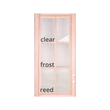 4 ft. 5 in. x 6 ft. 8 in. Exterior Mahogany Door One Line Glass with One Sidelite