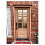 3 ft. x 6 ft. 8 in. Mahogany Prehung Front Door with 6 Lites