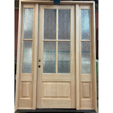 5/9x8/0 Exterior Mahogany Door 4 Lite with Sidelights