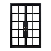 6/0x8/0 10 Lite French Exterior Wrought Iron Prehung Door