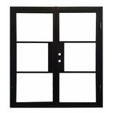6 ft. x 6 ft. 8 in. French Exterior Wrought Iron Prehung Door