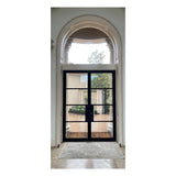 6 ft. x 8 ft. French Exterior Wrought Iron Prehung Door