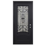 Audrey 3/6x8/0 Square Exterior Wrought Iron Door