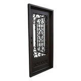 Audrey 3 ft. x 6 ft. 8 in. Exterior Single Wrought Iron Prehung Door