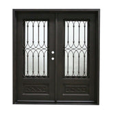 Bella 6 ft. x 6 ft. 8 in. Double Wrought Iron Prehung Front Door